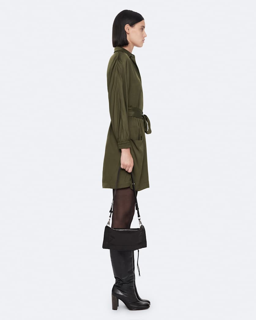 Noora silk blend shirt dress