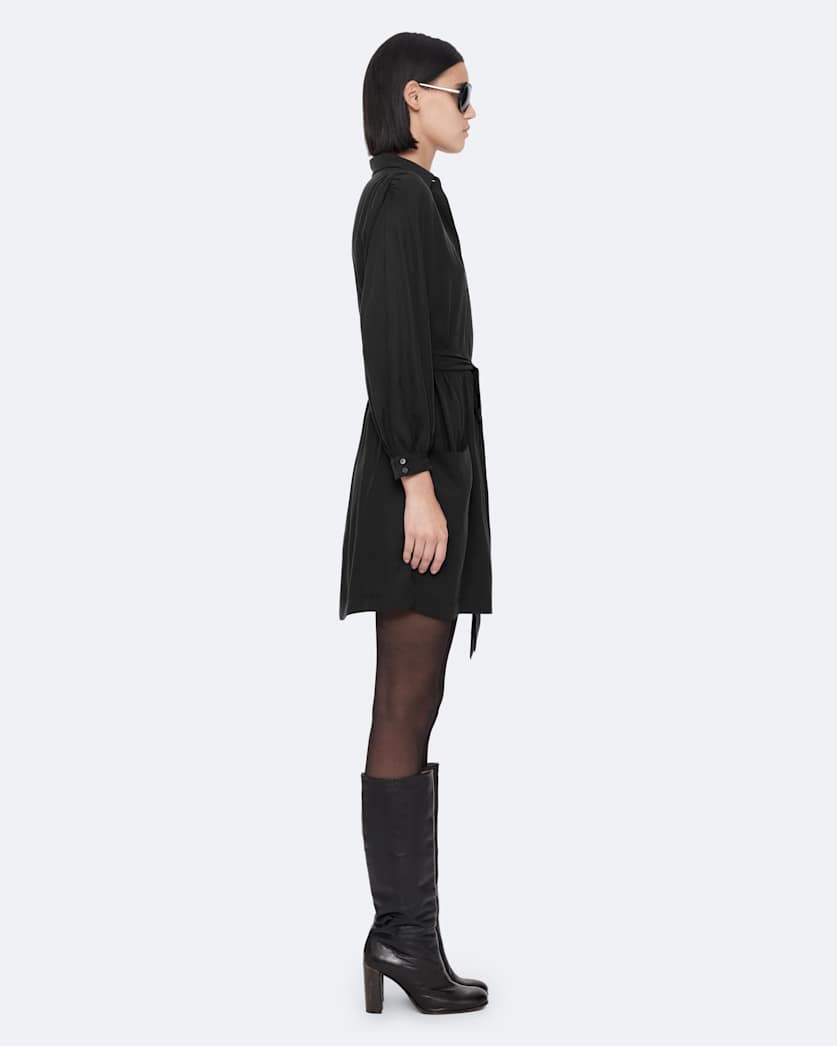 Noora silk blend shirt dress