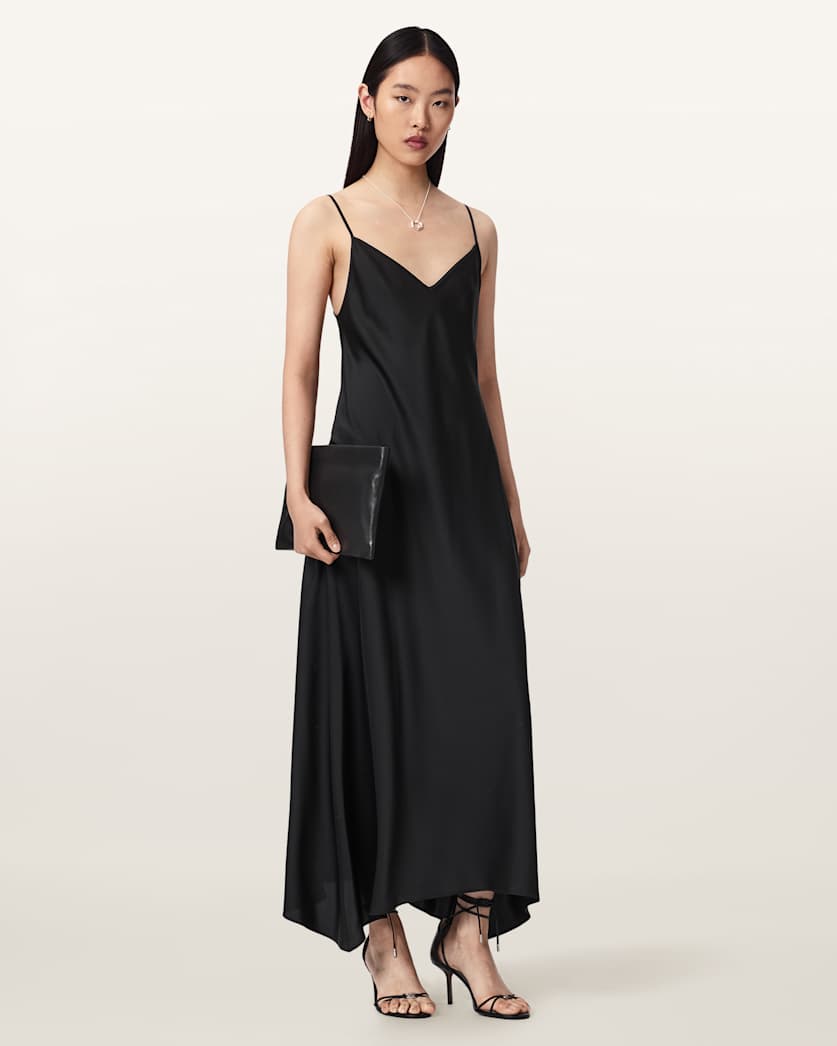 Leona V-Neck Maxi Slip Dress