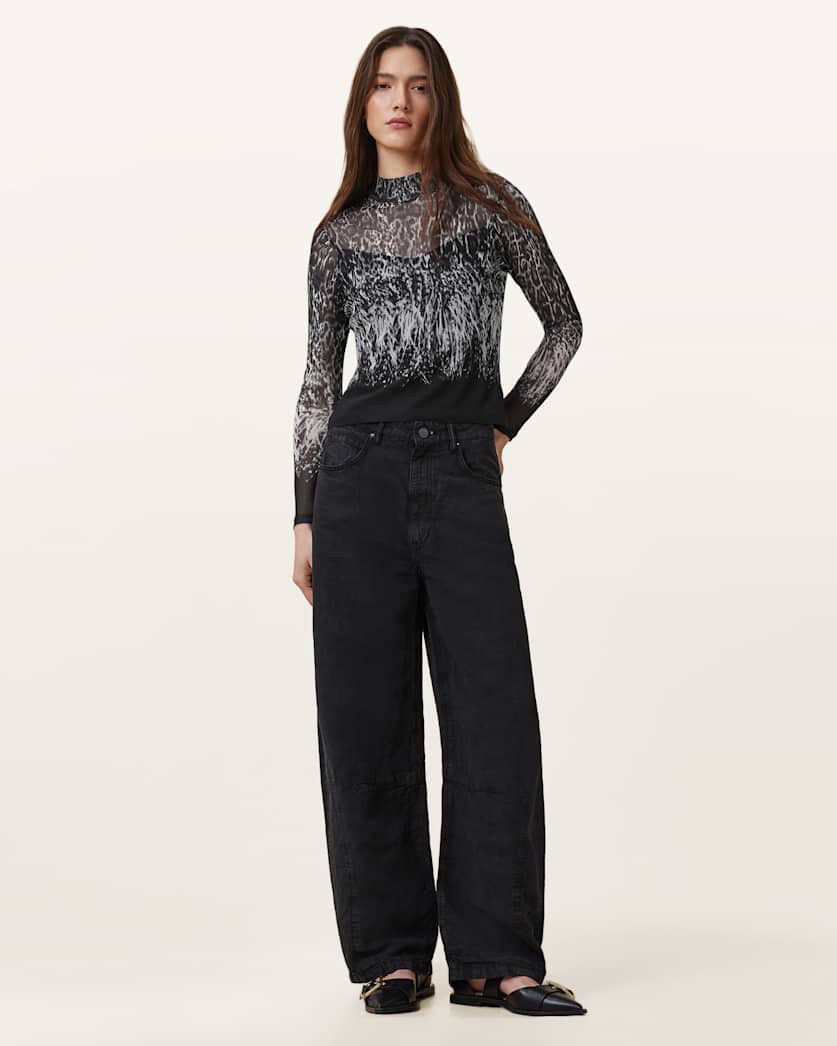 Elia Mesh Long Sleeve Top