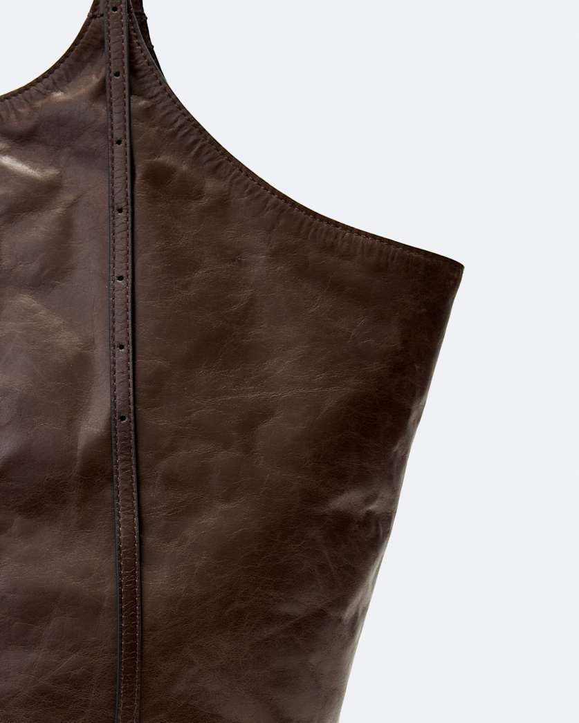 Siloh Leather Magazine Tote Bag
