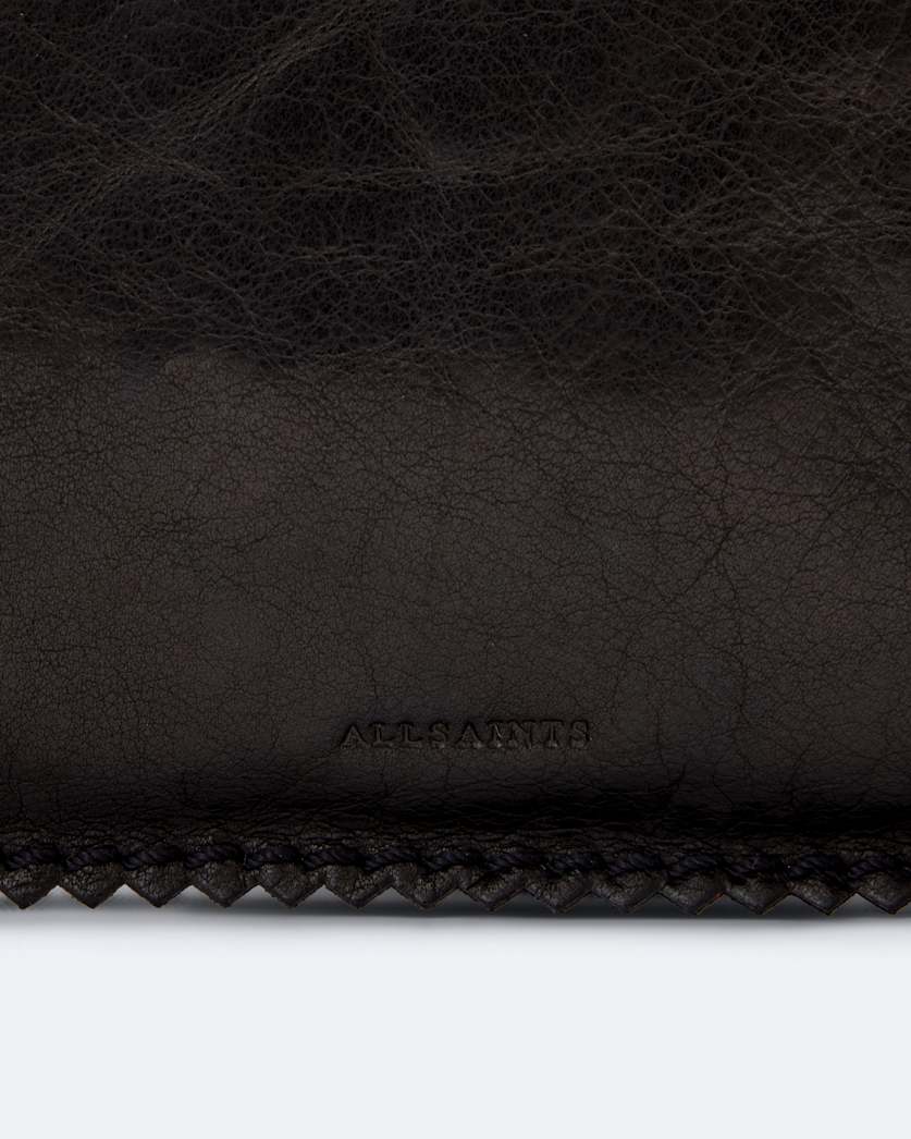 Siloh Pinked-Edge Large Leather Pouch