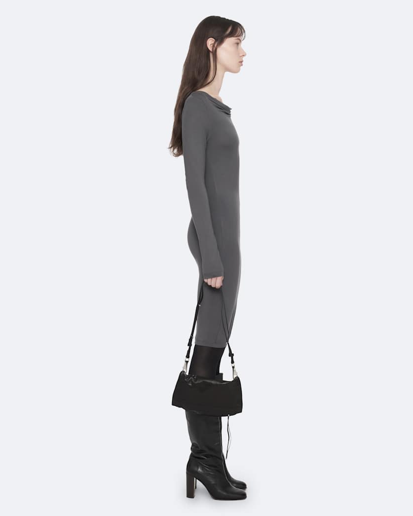 Lilla Cowl-Neck Bodycon Midi Dress