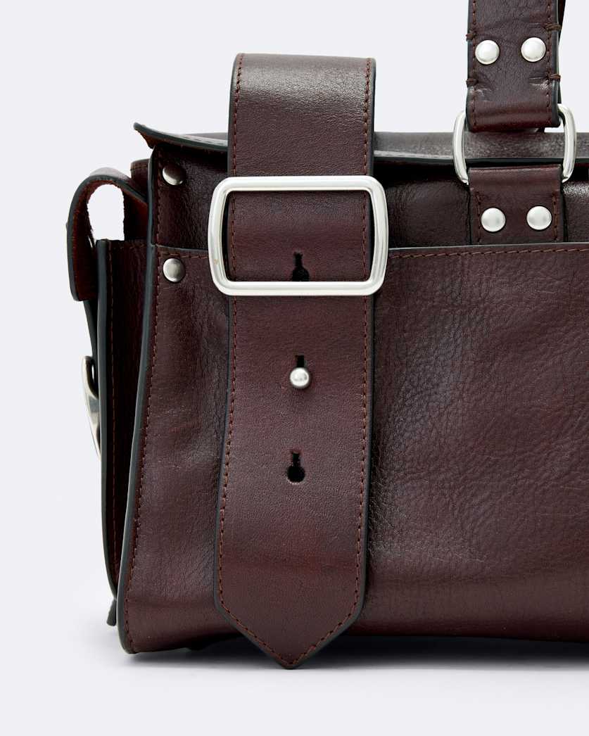 Stud Leather Grab Bag