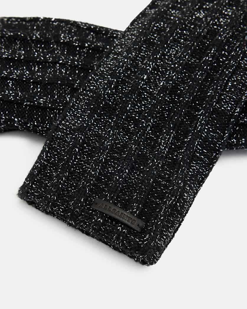Zoya Knitted Cuff Leather Gloves