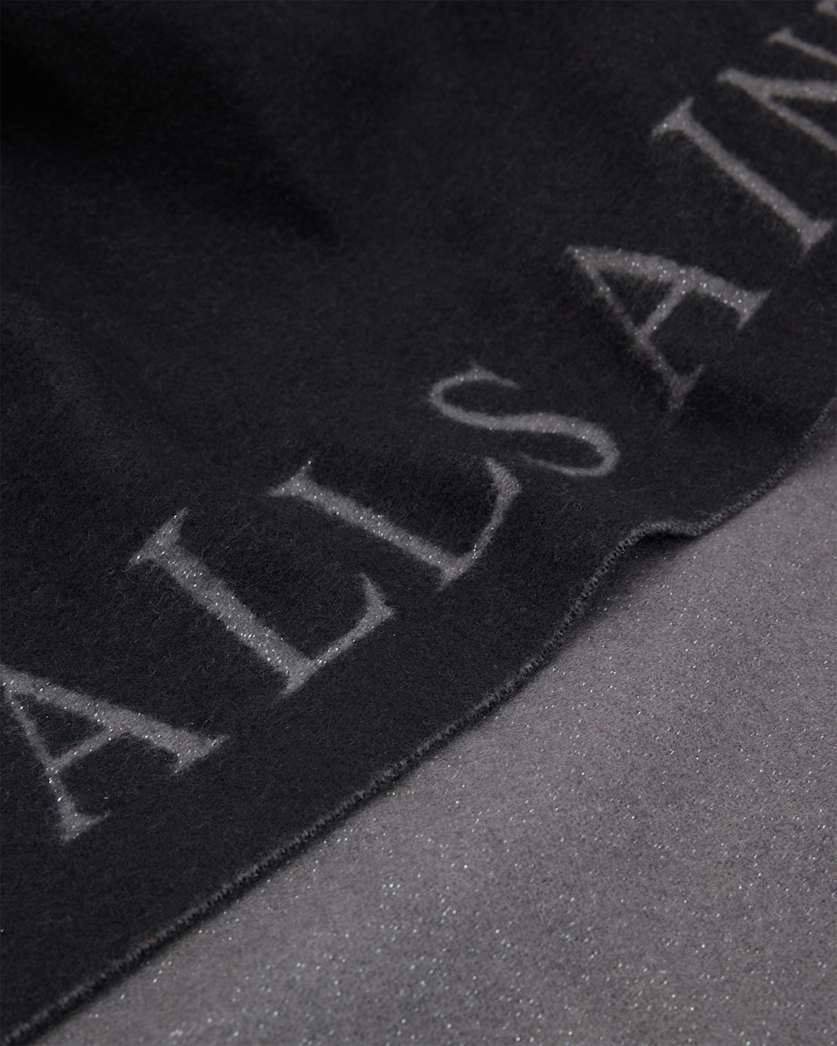 Saints Border Logo Wool Ruana Scarf