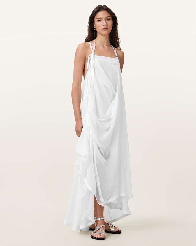 Parachute Limited Edition White Silk Dress