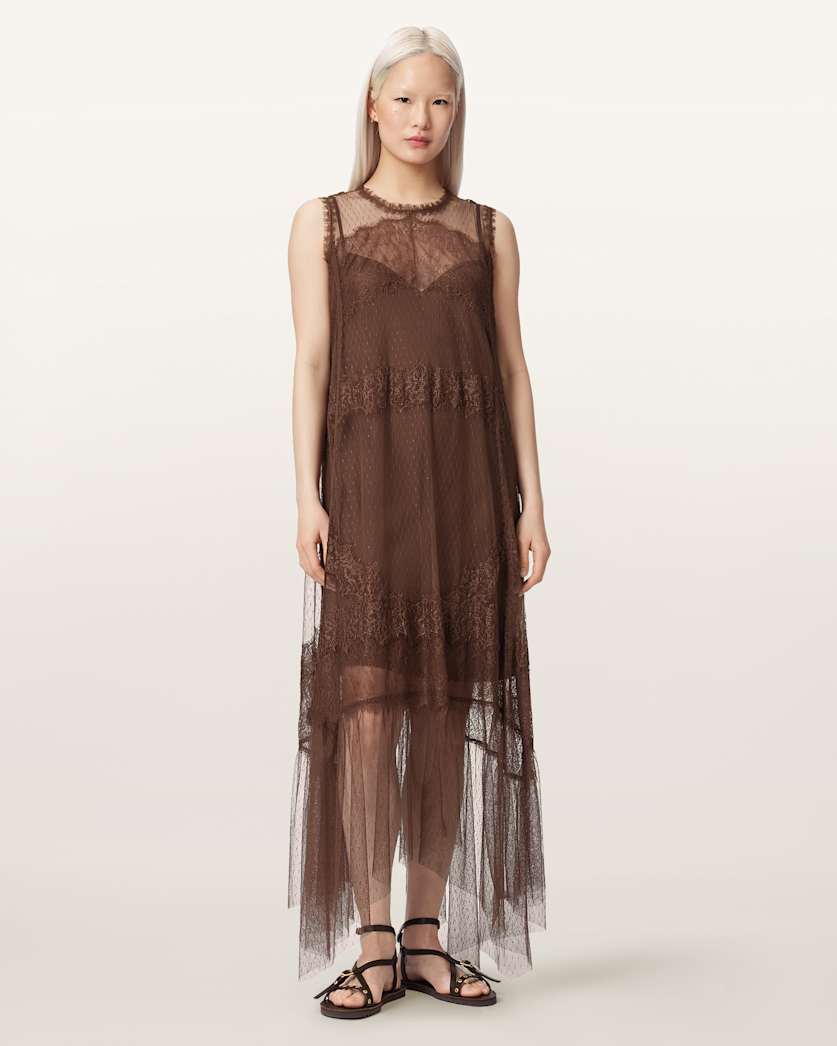Clara Mesh Midi Dress