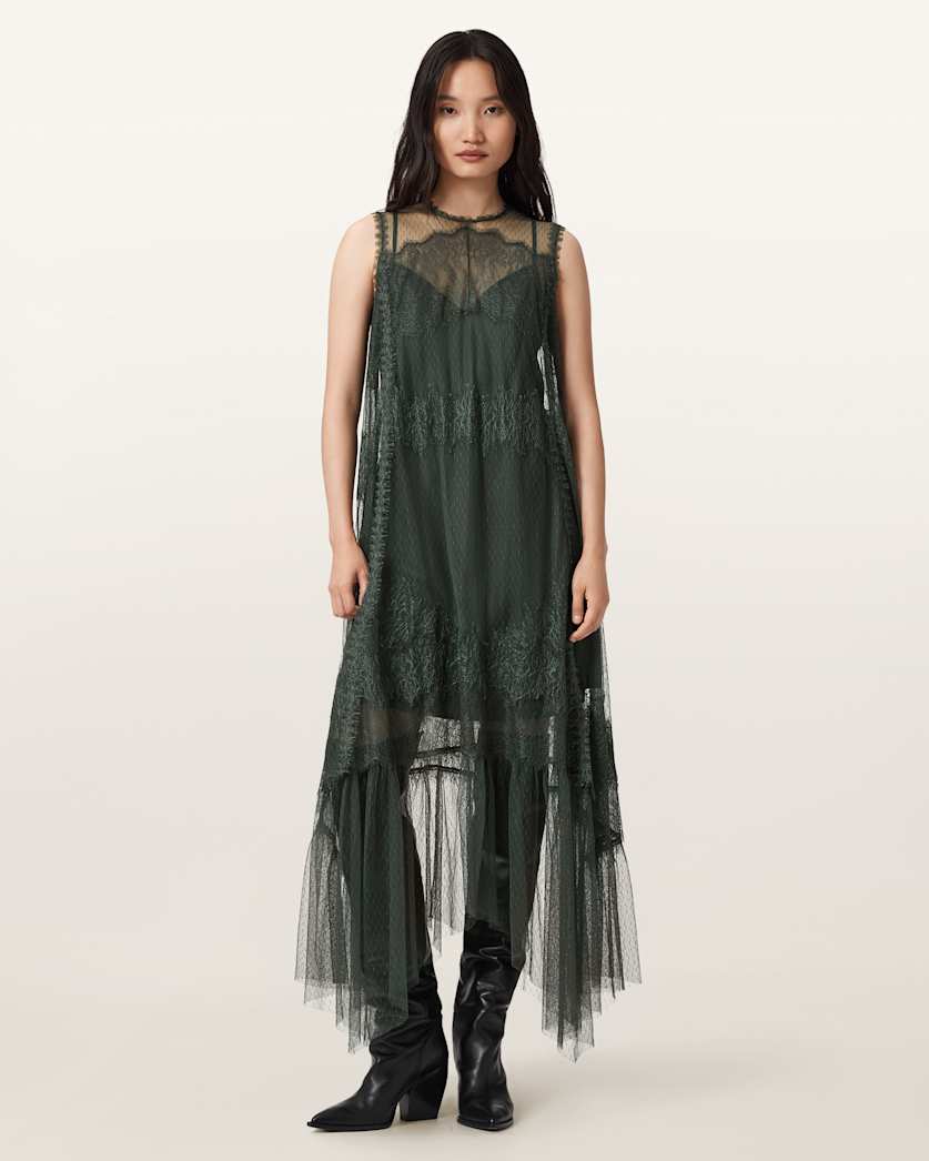 Clara Mesh Midi Dress