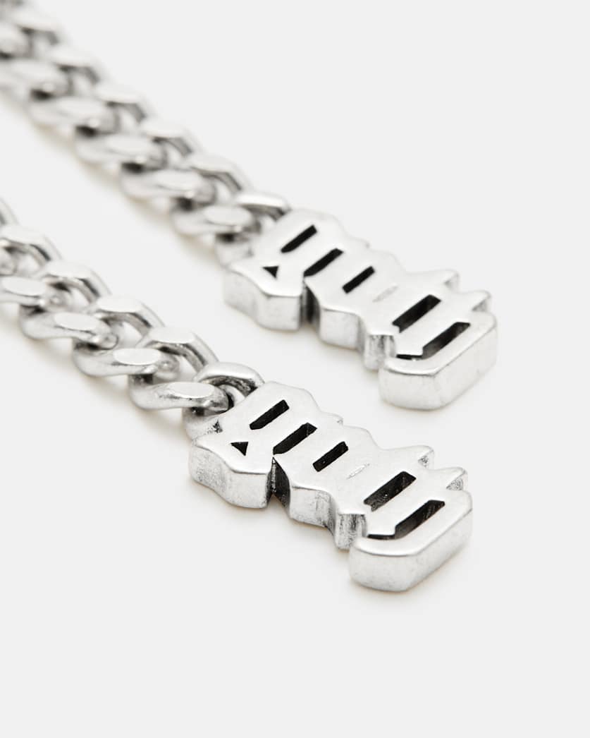 Goth Drop Chain Earrings