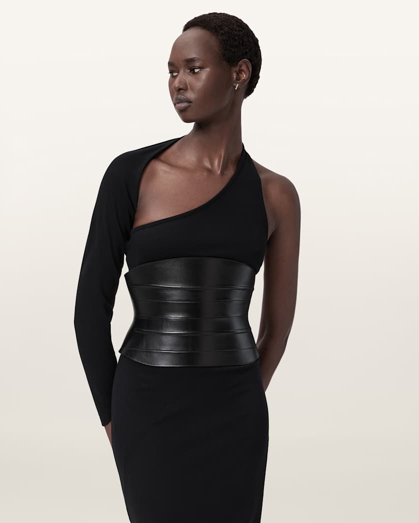 Ceri Wide Leather Belt