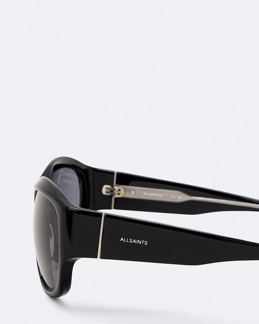 Wrapped oval sunglasses