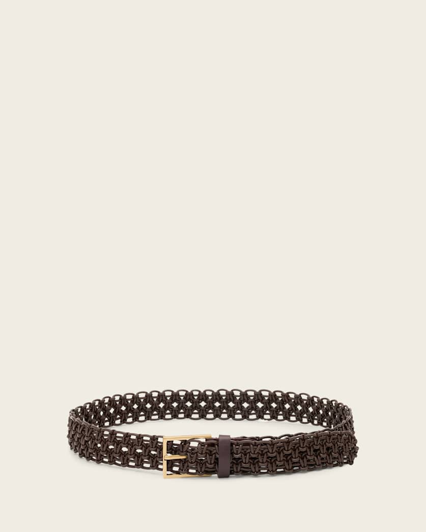 Ila Leather Woven Belt