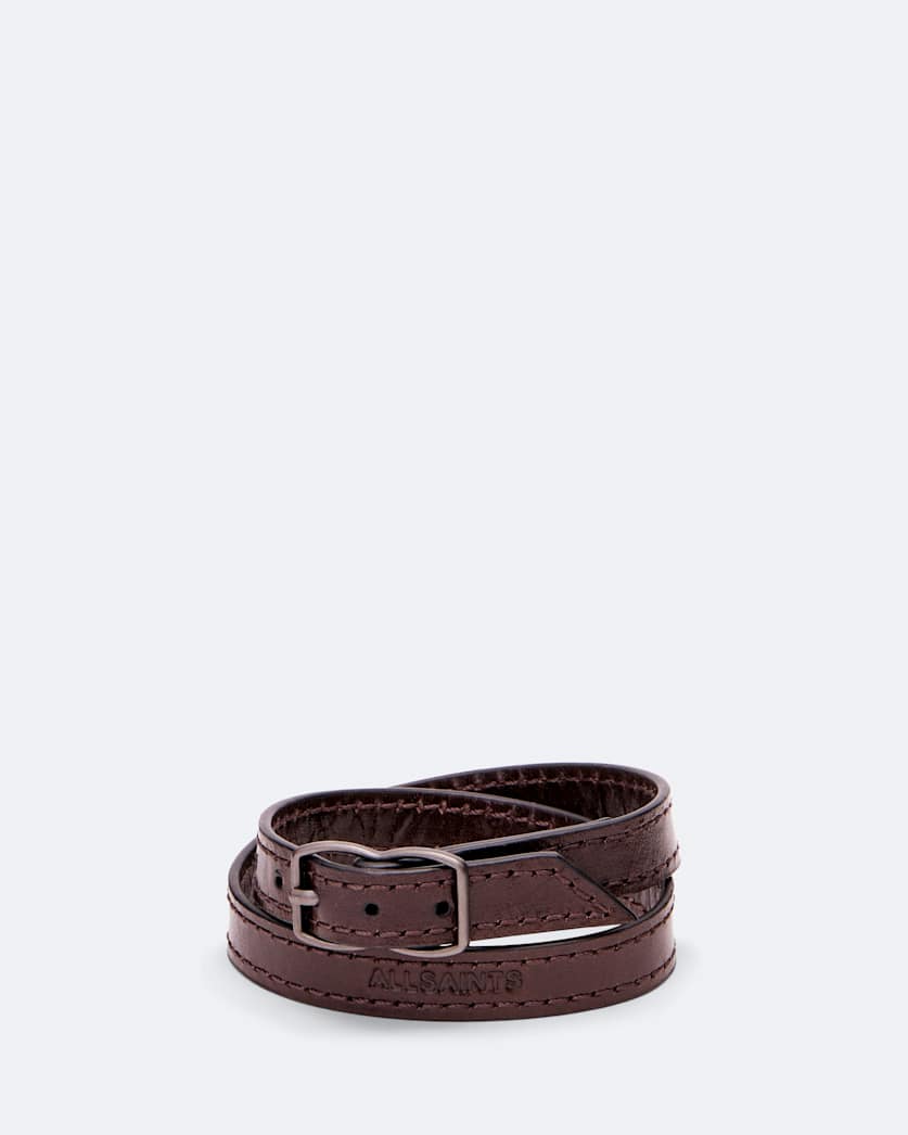 Siloh Leather Double-Wrap Bracelet