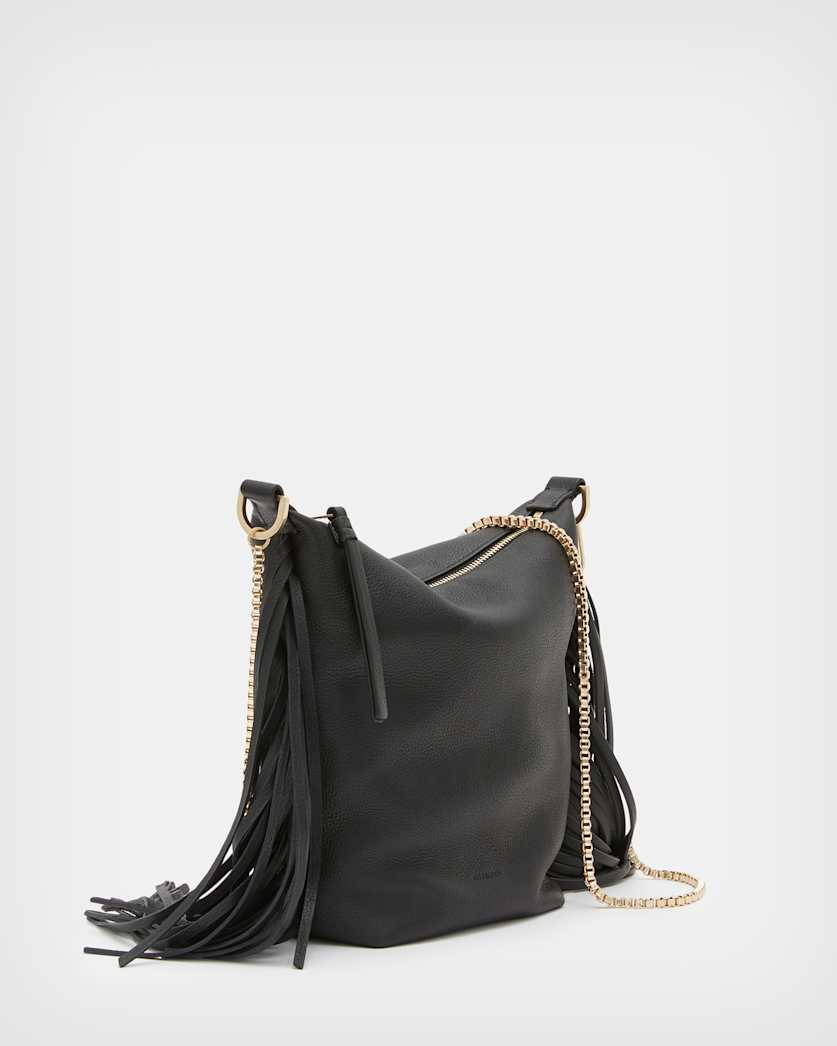 Evaline Fringe Crossbody Leather Bag