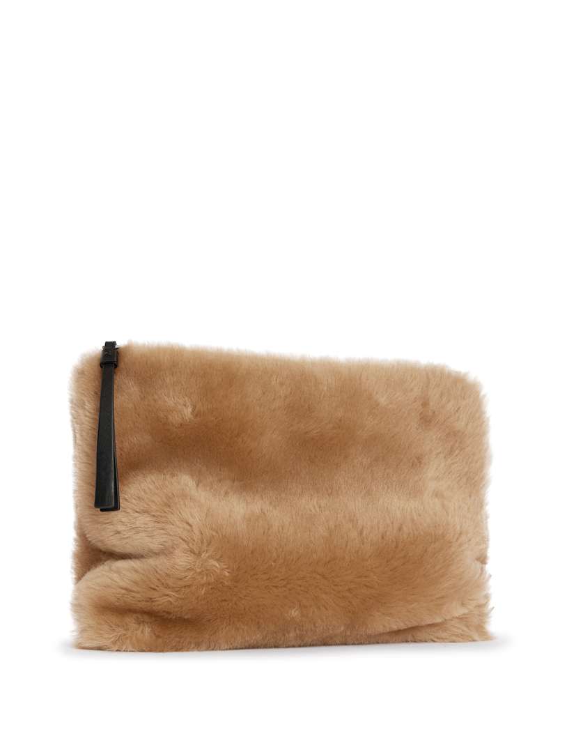 Bettina Shearling Clutch Bag