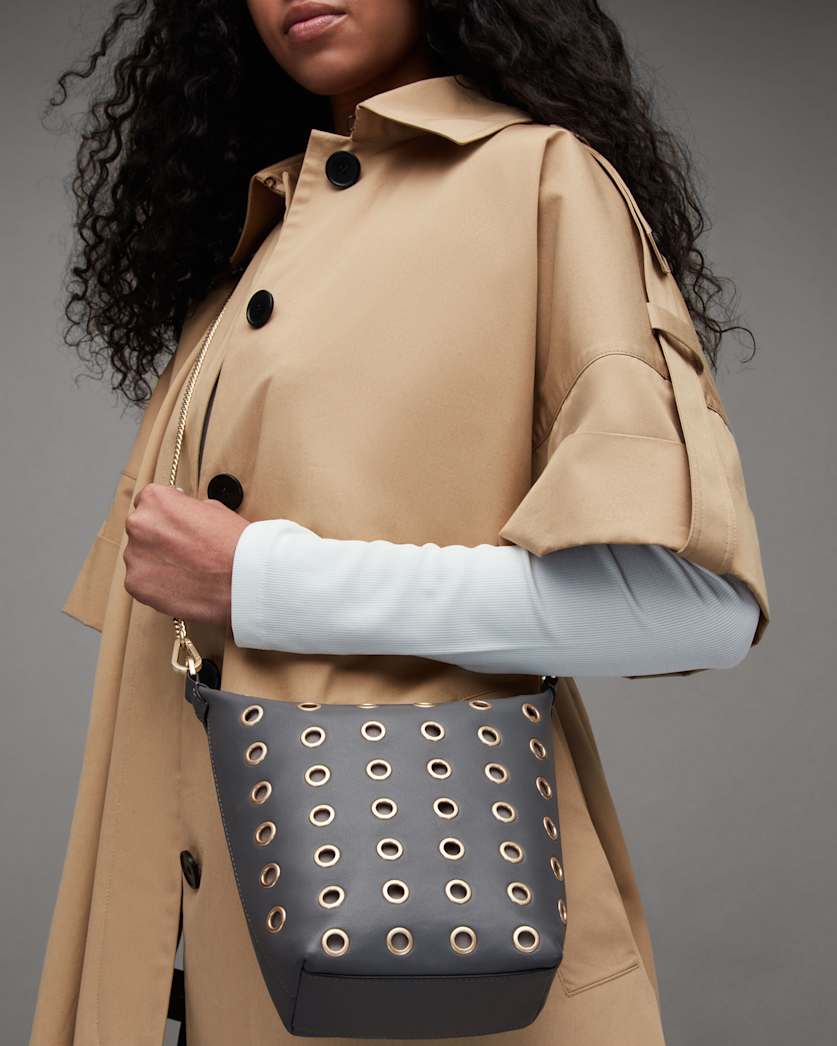 Evaline Eyelet Leather Crossbody Bag