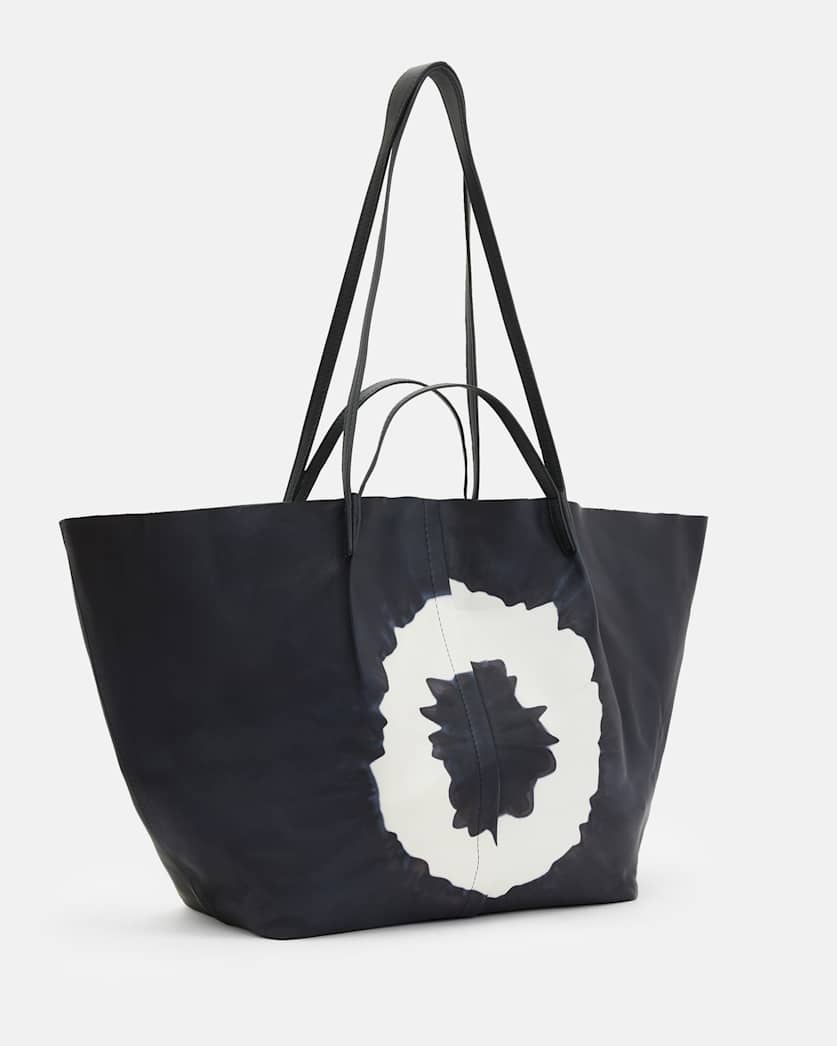 Hannah Tie Dye Leather Tote Bag