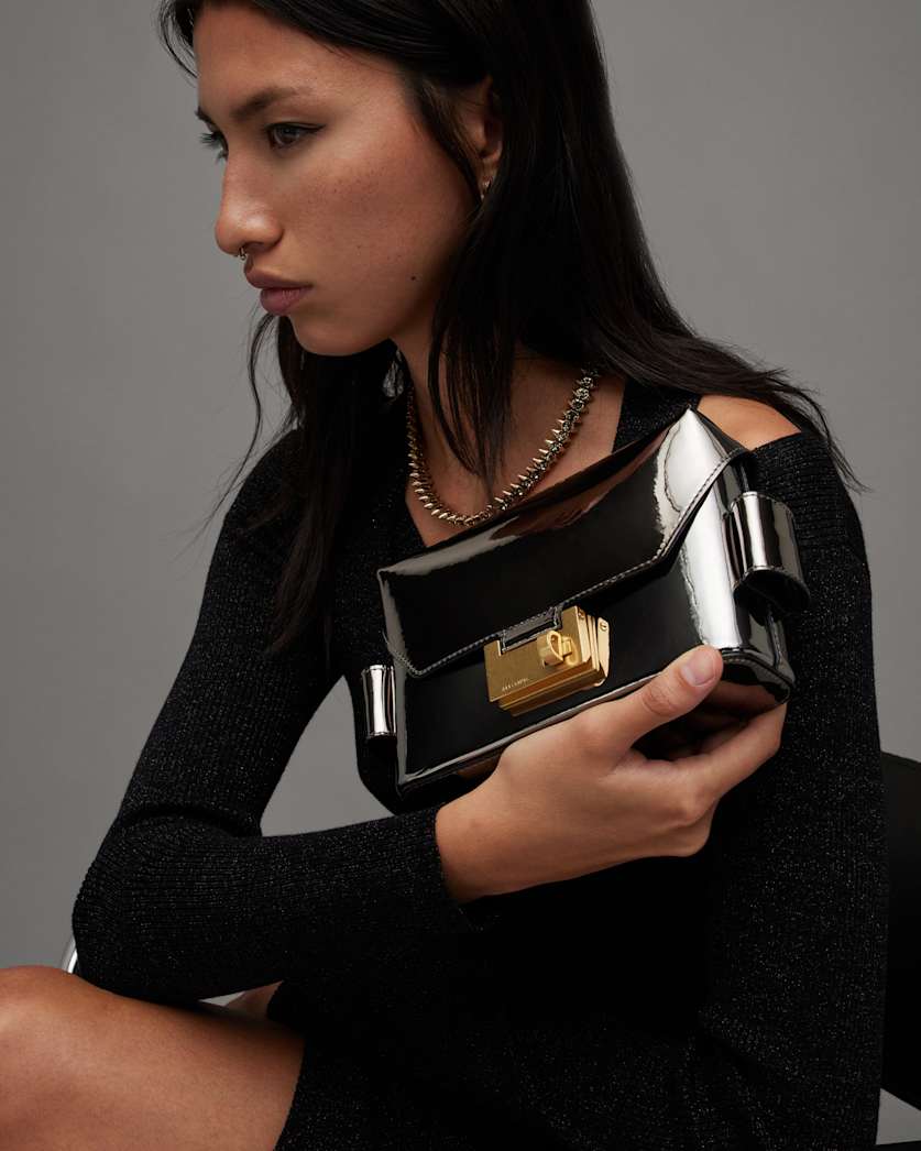 Frankie 3-In-1 Metallic Leather Bag