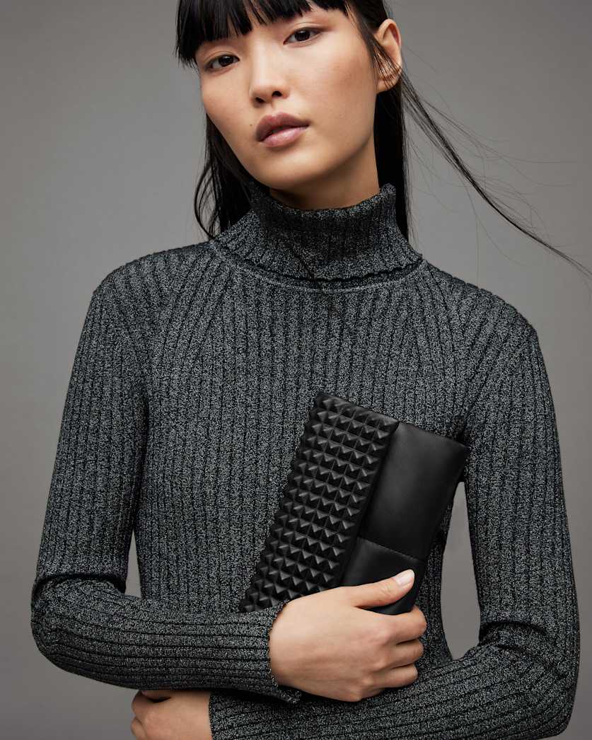 Ezra Studded Leather Crossbody Bag