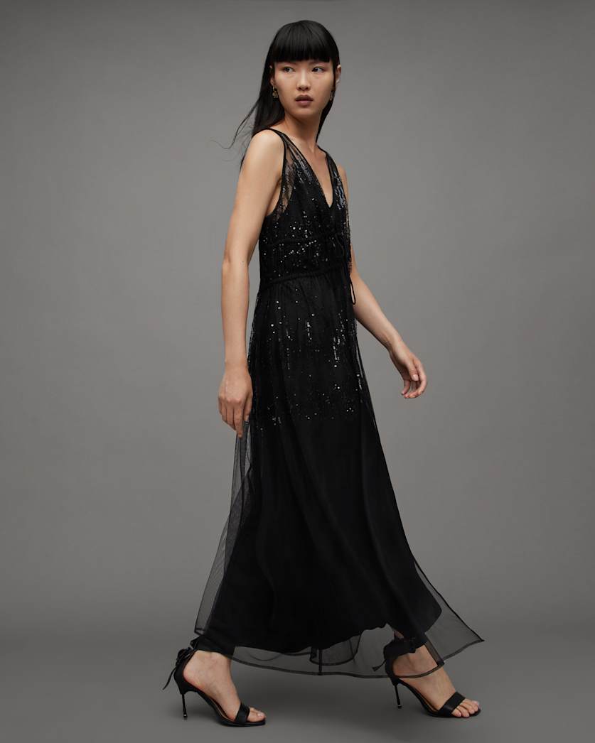 Robyn Embellished Sequin Maxi Dress