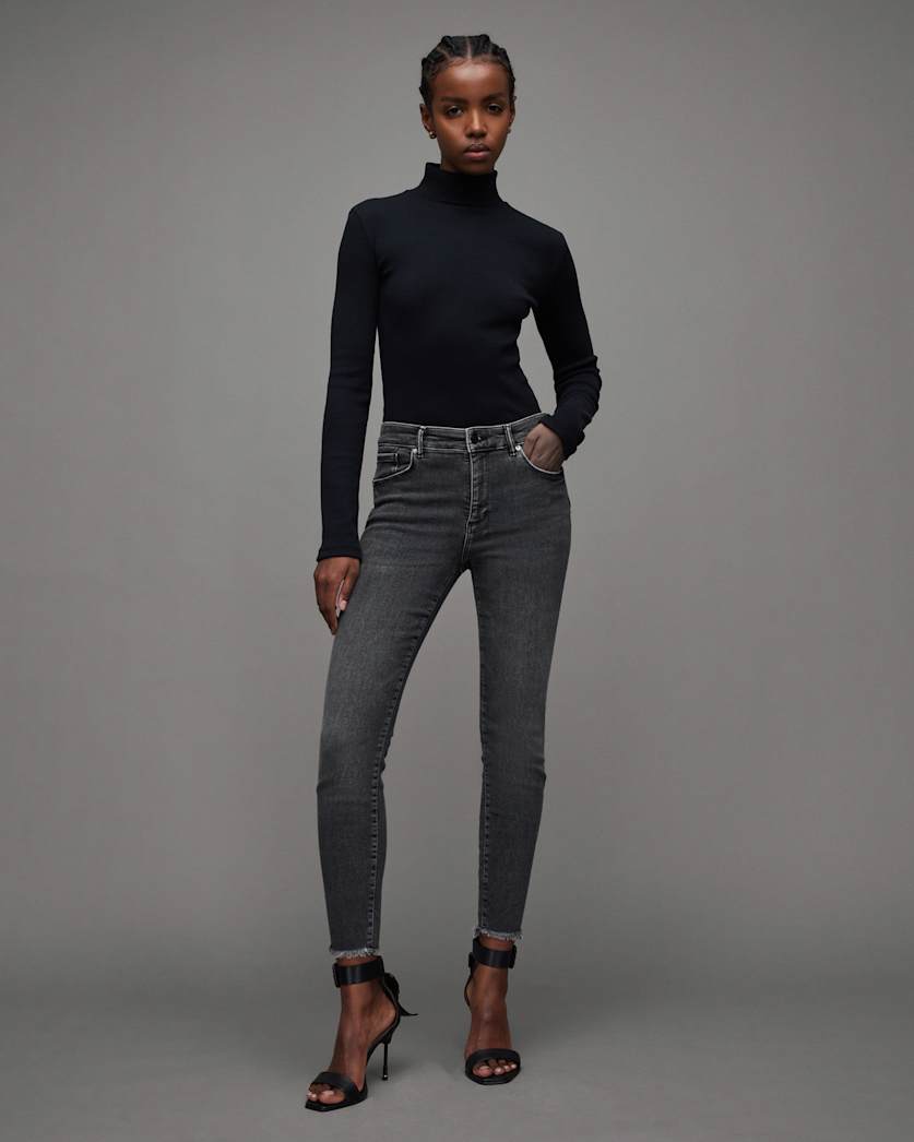 Miller Mid-Rise Stretch Push Up Skinny Jeans