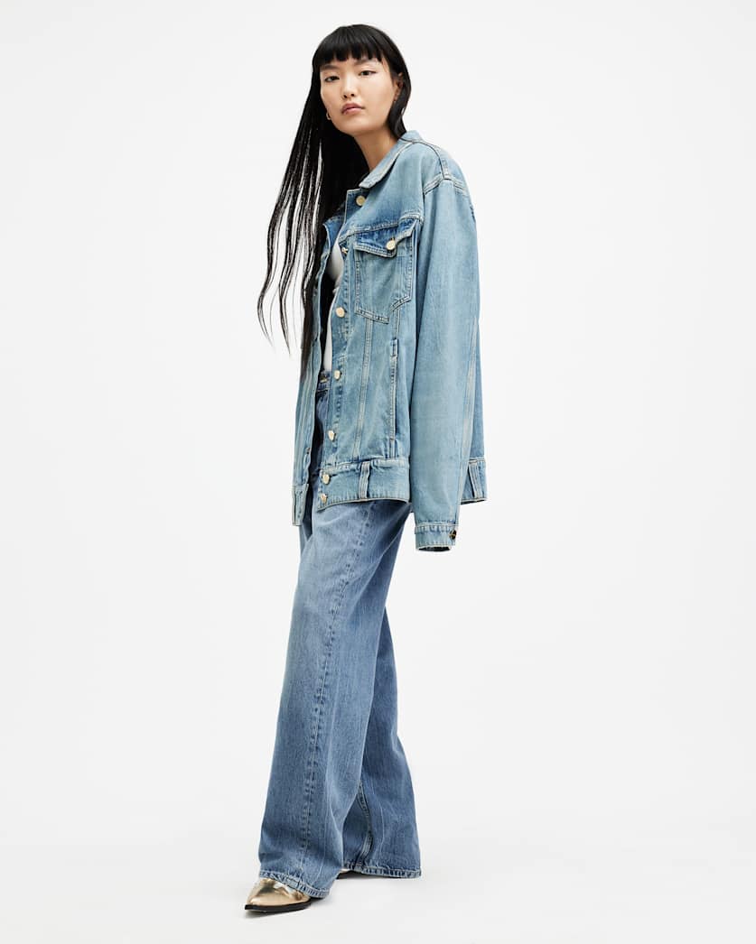 Blake Low Slung Wide Leg Denim Jeans