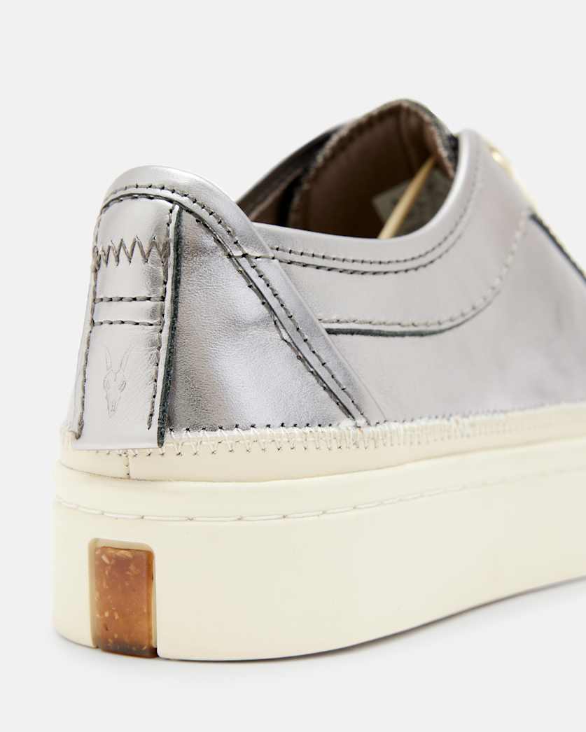 Milla Metallic Leather Trainers