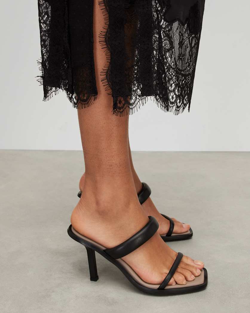 Ava Leather Heeled Sandals