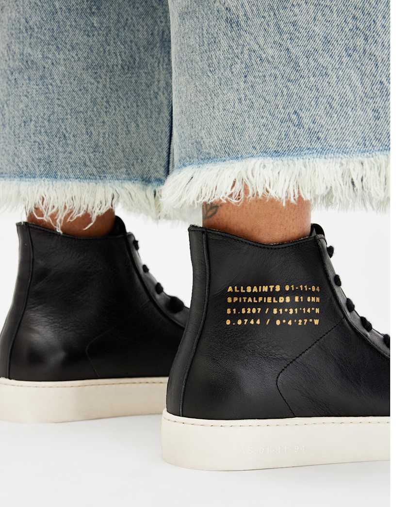 Tana Leather High Top Trainers