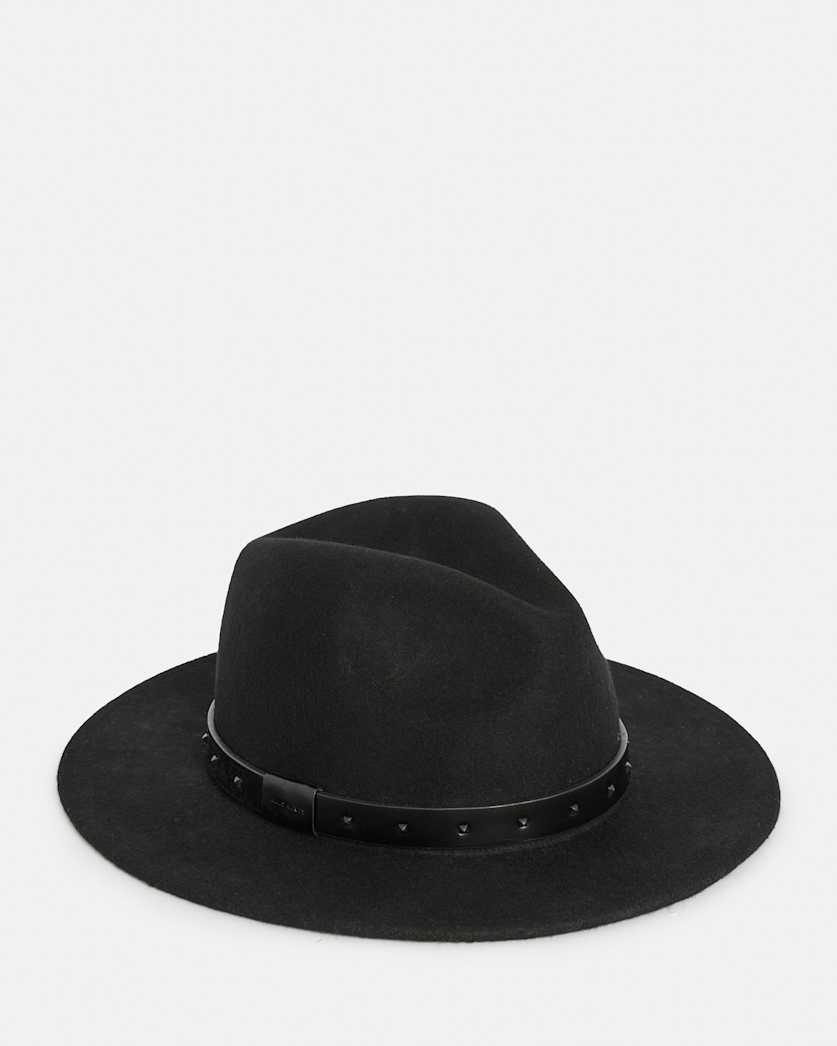 Maxie Matte Wool Studded Fedora