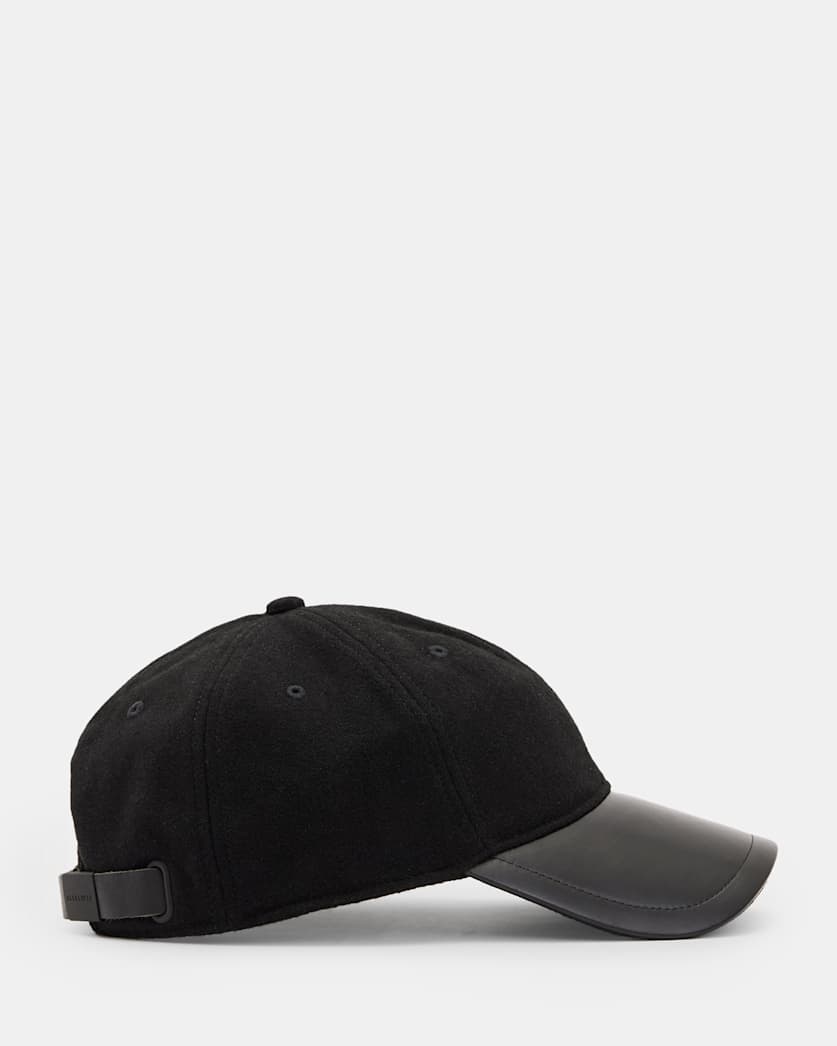 Wool Leather Baseball Cap