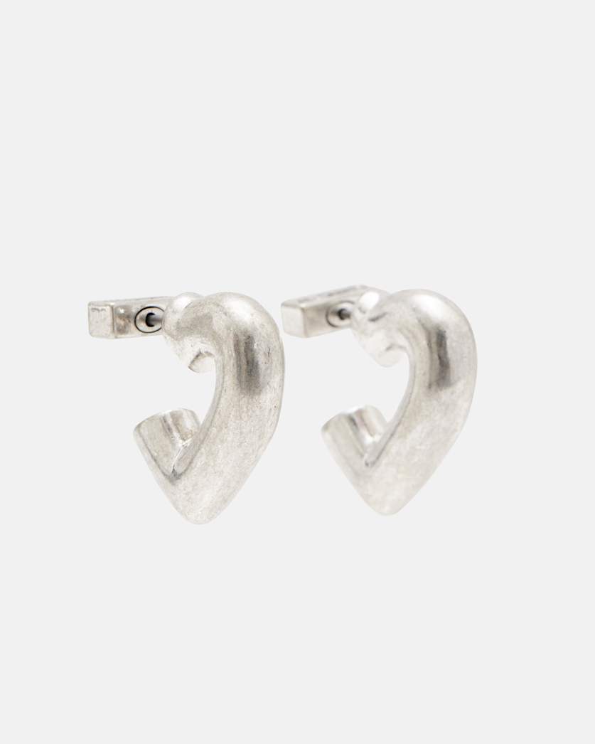 Carys Silver-Tone Heart Earrings