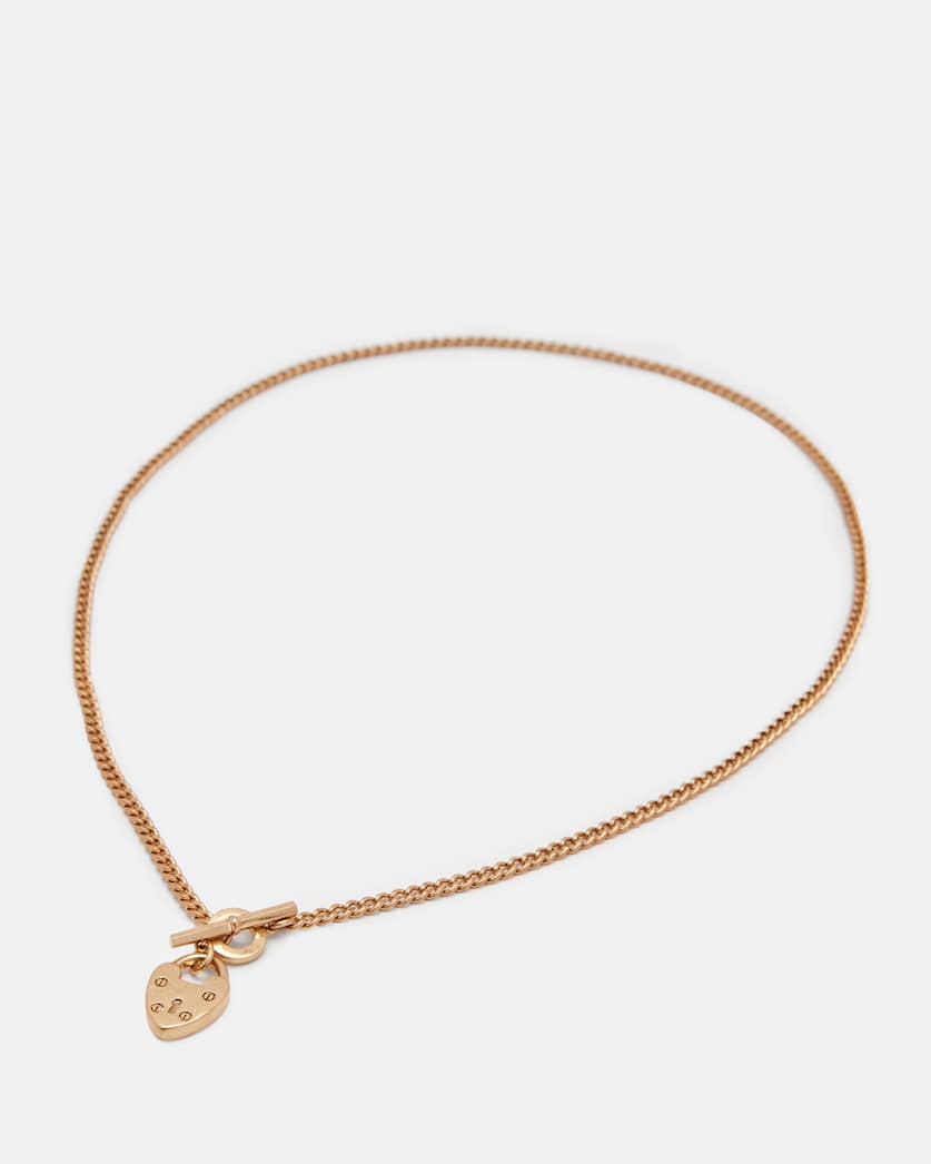 Heartlock Gold-Tone Toggle Necklace