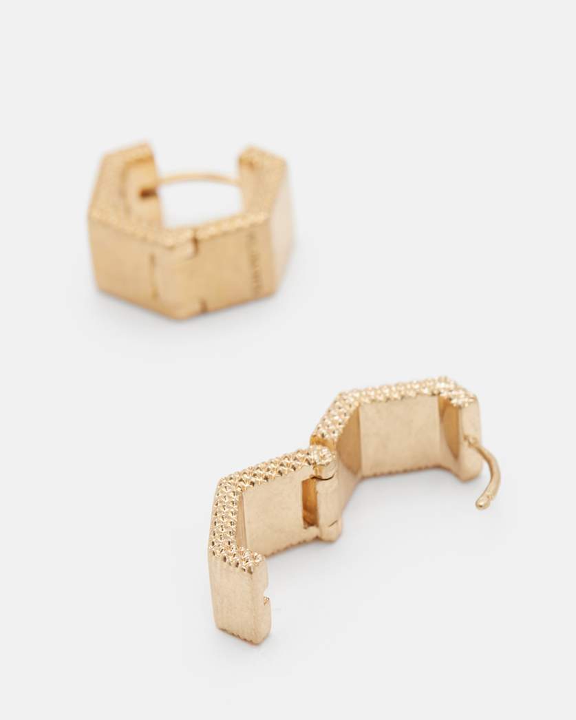 Axelle Hex Small Hoop Earrings