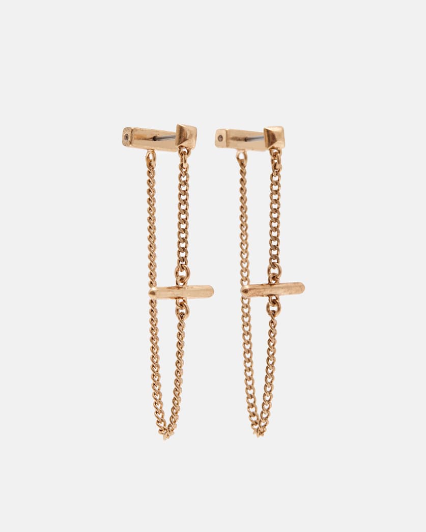 Talia Gold-Tone Toggle Earrings