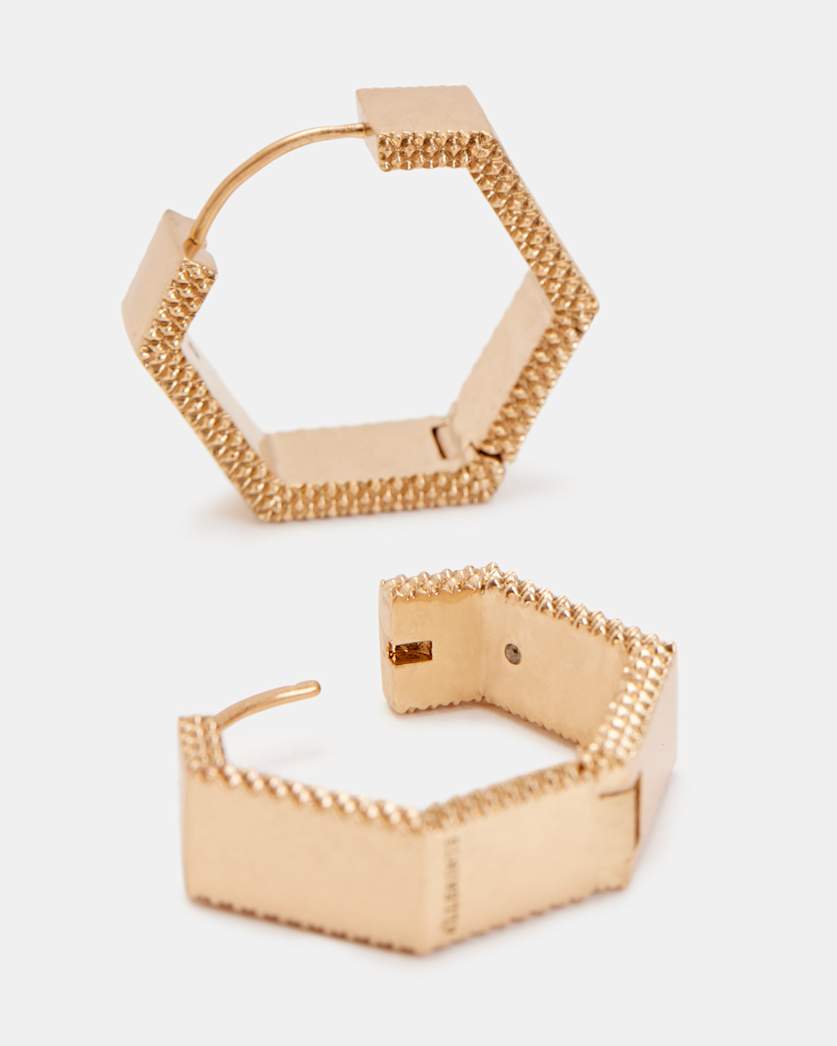 Axelle Hex Hoop Earrings