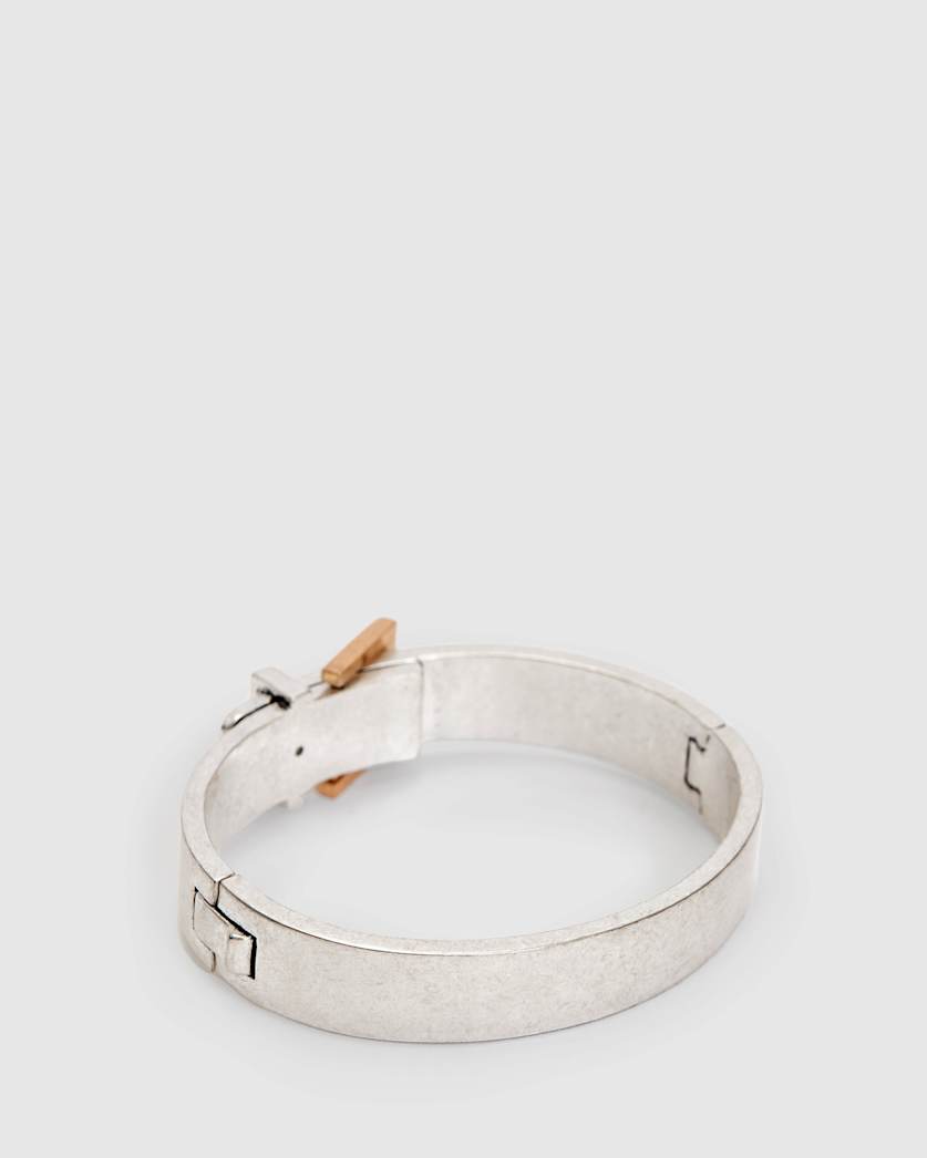 Brea Two Tone Buckle Bangle Bracelet