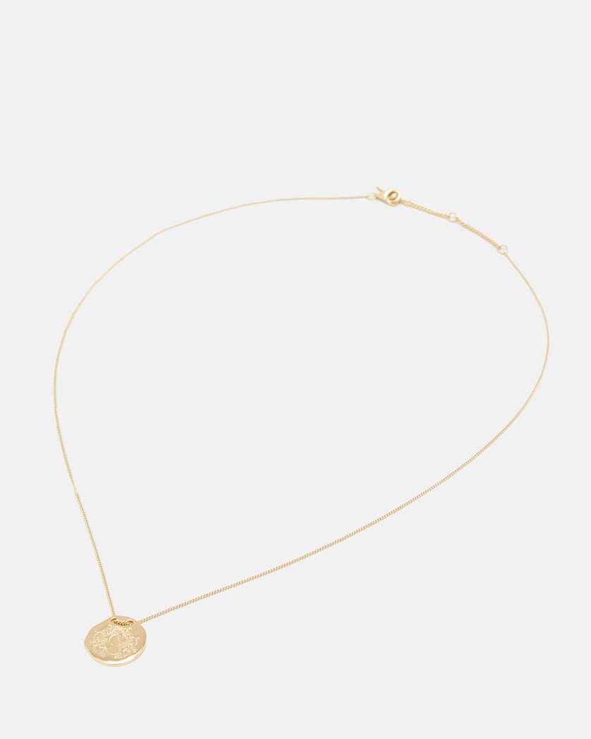 Helini Gold-Tone Crest Necklace