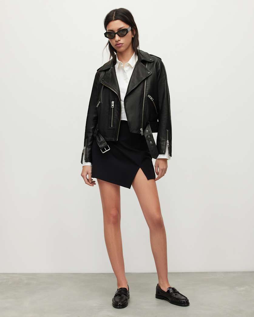 Balfern Leather Biker Jacket
