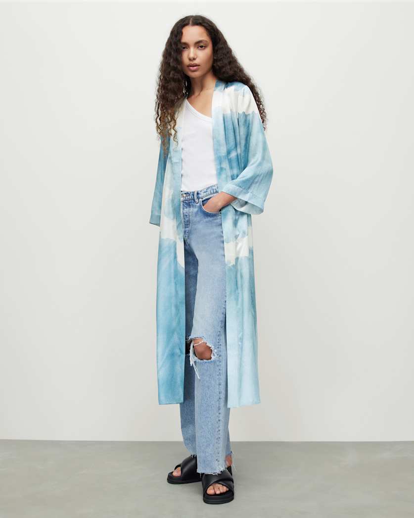 Carine Mariana Silk Blend Kimono
