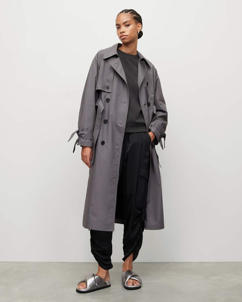 Elltee Double Breasted Trench Coat