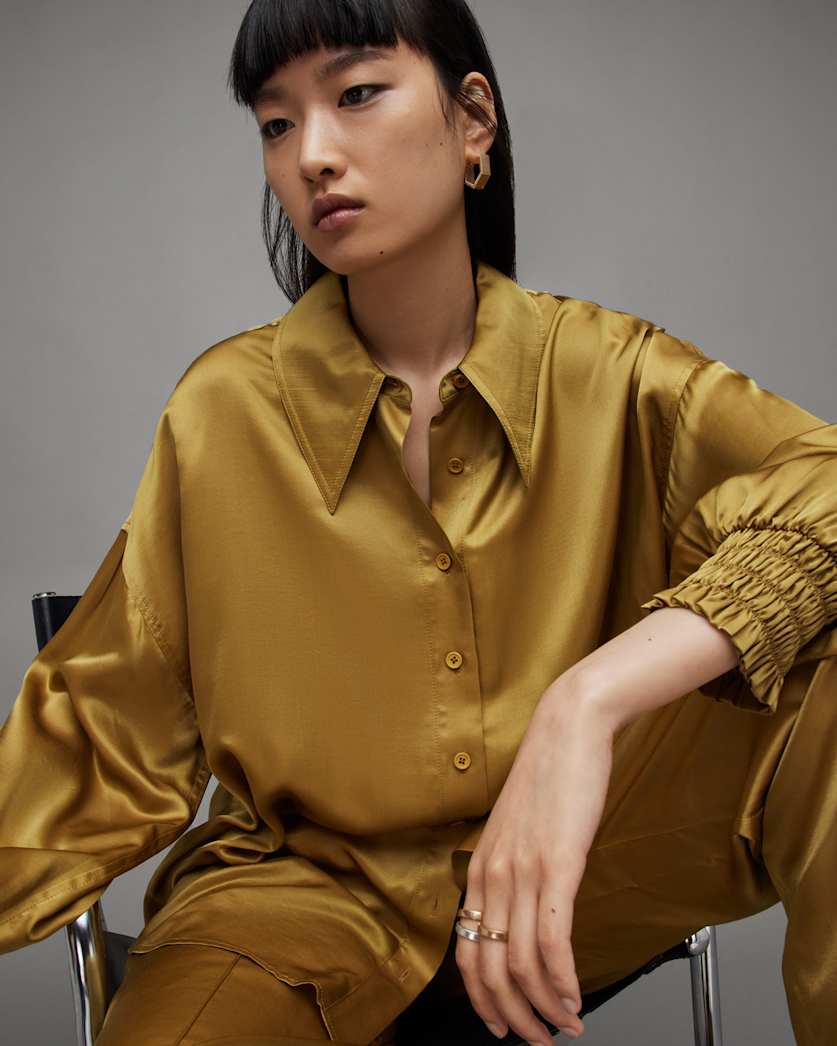 Charli Silk Blend Wide Leg Fit Trousers