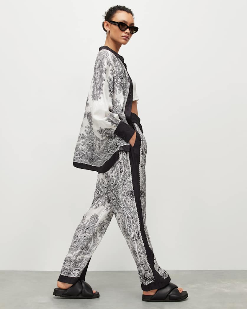 Tyler Rafaela Wide Leg Printed Trousers