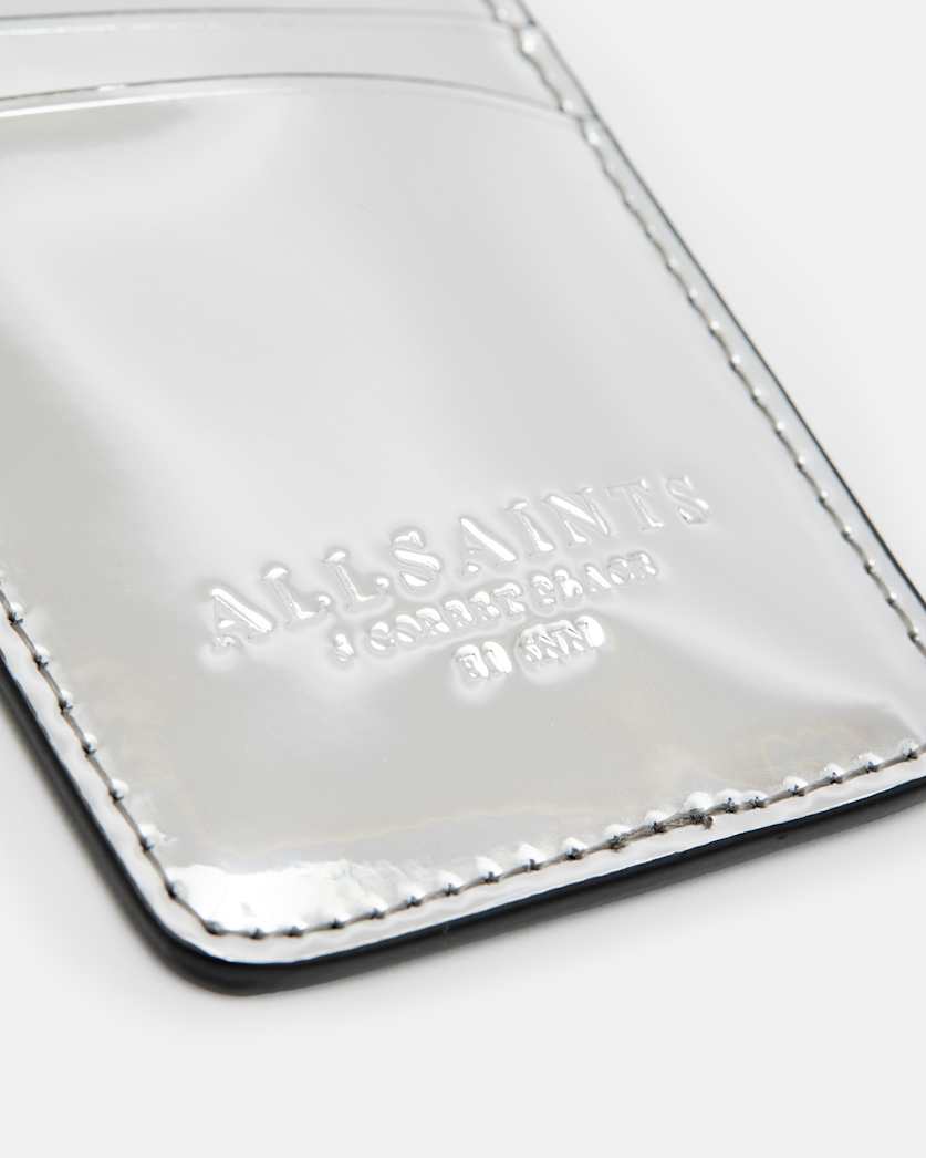 Callie Metallic Leather Cardholder