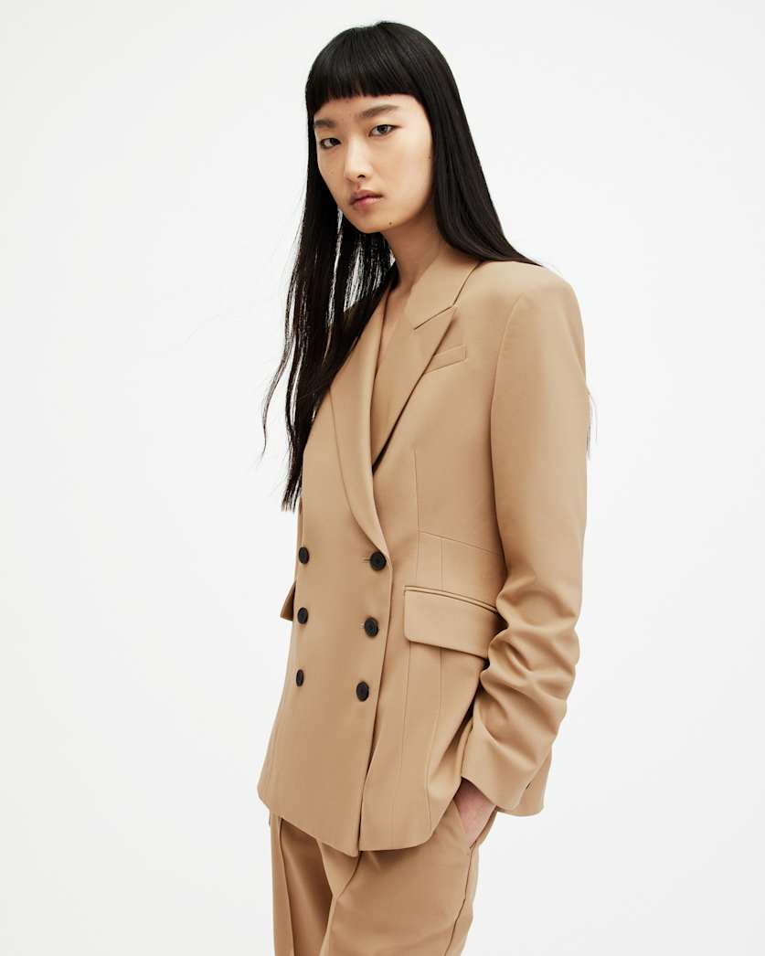 Sevenh Cinched Waist Slim Fit Blazer