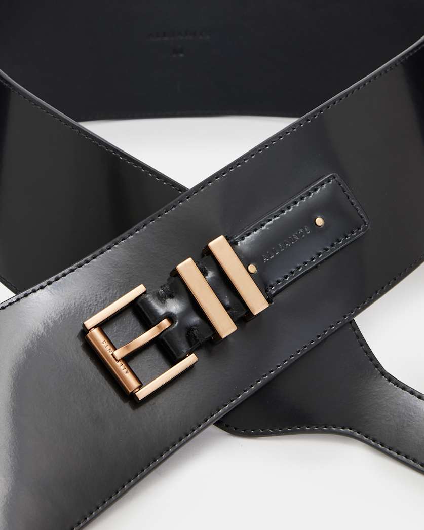 Marcella Leather Wide Belt