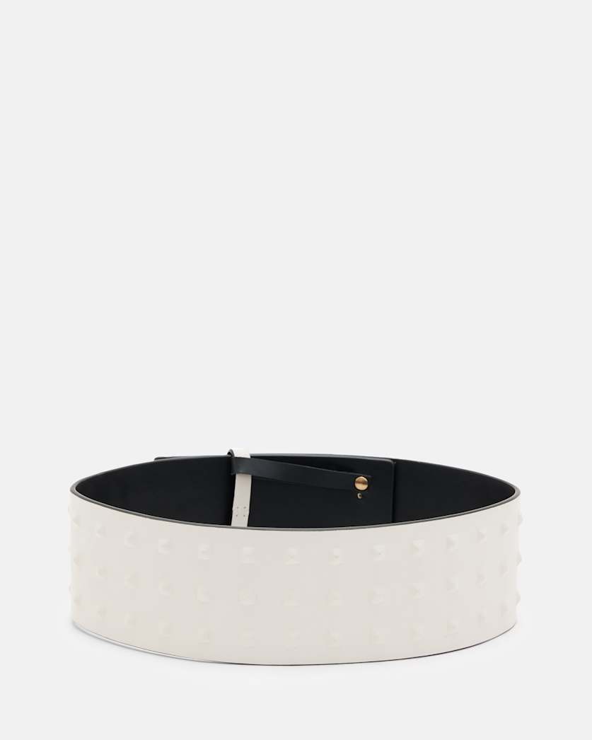 Lara Studded Leather Waist Belt