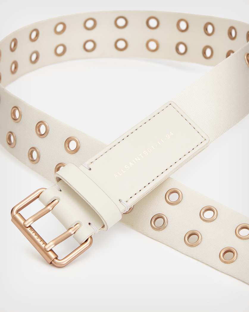 Imogen Leather Webbing Eyelet Belt