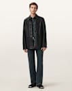 Toulouse Single Breasted Leather Coat